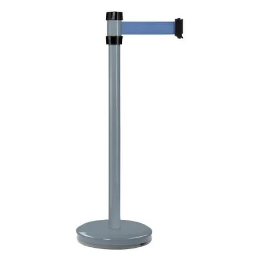 Viso Grey Steel Barrier Post, 2m, Blue Tape - RS2GRBU product image