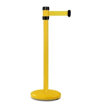 Viso Yellow Steel Barrier Post, 2m, Yellow Tape - RS2JAJA product image