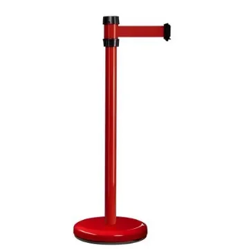 Viso Red Steel Barrier Post, 2m, Red Tape - RS2RORE product image