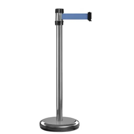 Viso Grey Aluminium Barrier Post, 2m, Blue Tape - RS2SRBU product image