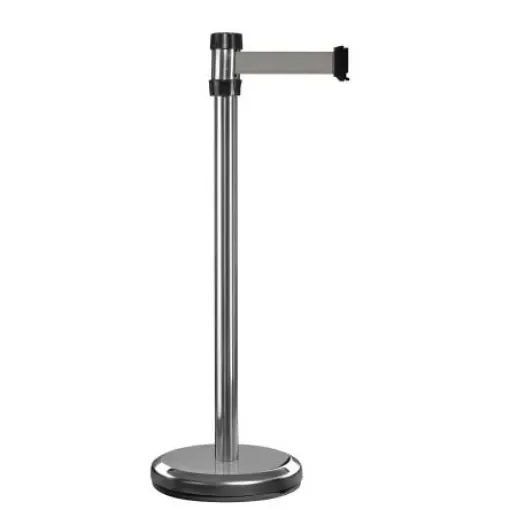 Viso Grey Aluminium Barrier Post, 2m, Grey Tape - RS2SRGR product image
