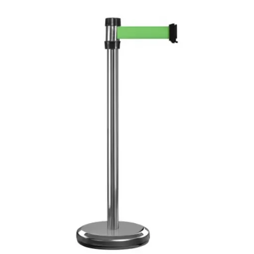 Viso Grey Aluminium Barrier Post, 2m, Green Tape - RS2SRVE product image