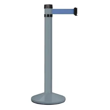 Viso Grey Aluminium Barrier Post, 4m, Blue Tape - RS4GRBU product image