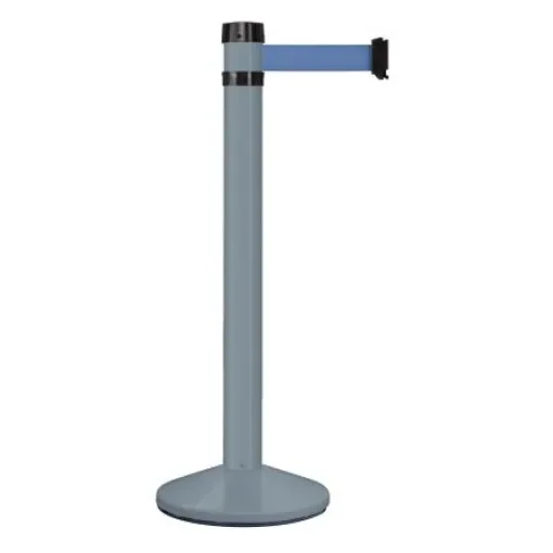 Viso Grey Aluminium Barrier Post, 4m, Blue Tape - RS4GRBU product image