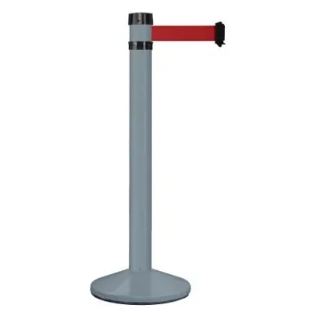Viso Grey Aluminium Barrier Post, 4m, Red Tape - RS4GRRE product image