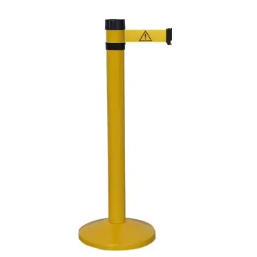 Viso Yellow Aluminium Barrier Post, 4m, Yellow Tape - RS4JADAN product image