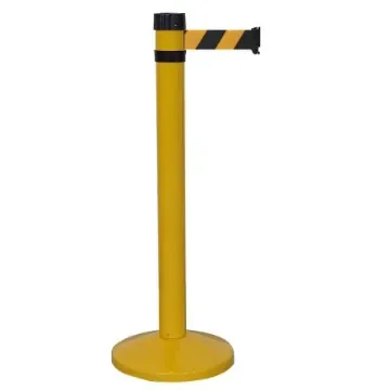 Viso Yellow Aluminium Barrier Post, 4m, Black, Yellow Tape - RS4JANJ product image