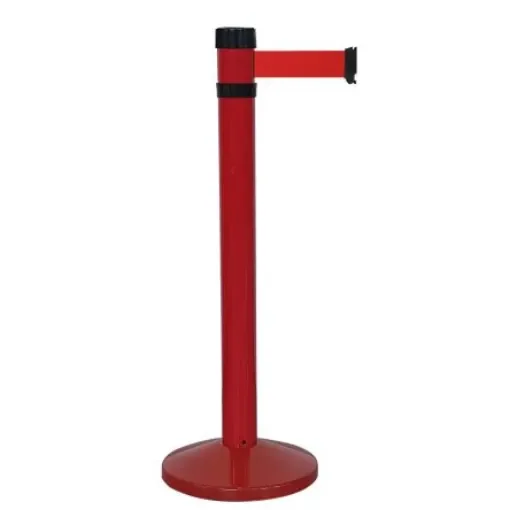 Viso Red Aluminium Barrier Post, 4m, Red Tape - RS4RORE product image