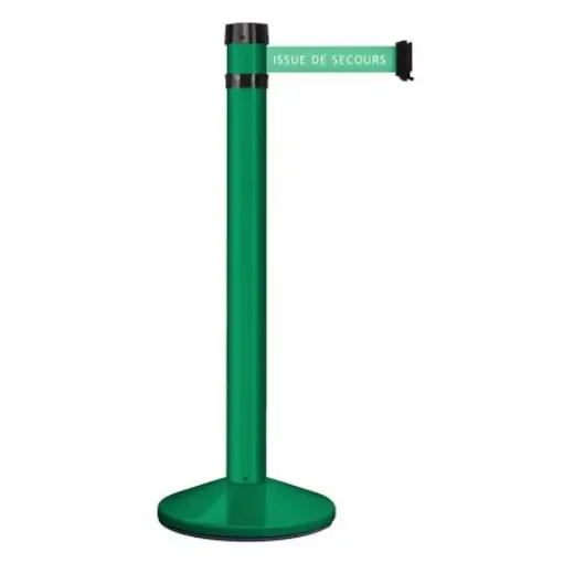 Viso Green Aluminium Barrier Post, 4m, Green Tape - RS4VESECOURS product image