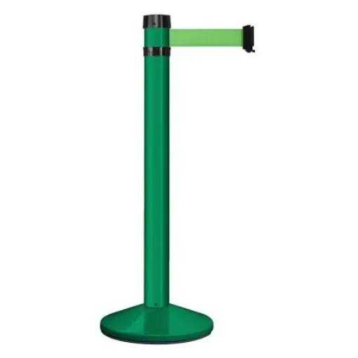 Viso Green Aluminium Barrier Post, 4m, Green Tape - RS4VEVE product image