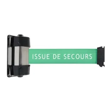 Viso Green Steel Retractable Barrier, 2m, Green Tape - RW20SECOURS product image