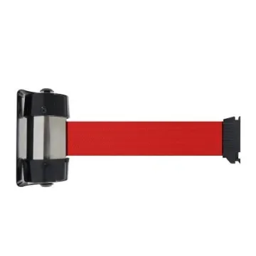 Viso Red Steel Retractable Barrier, 4m, Red Tape - RW40RE product image