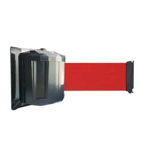 Viso Red Steel Retractable Barrier, 10m, Red Tape - RWX1100RE product image