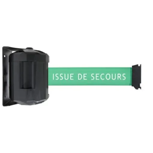 Viso Green Steel Retractable Barrier, 2m, Green Tape - RWX20SECOURS product image