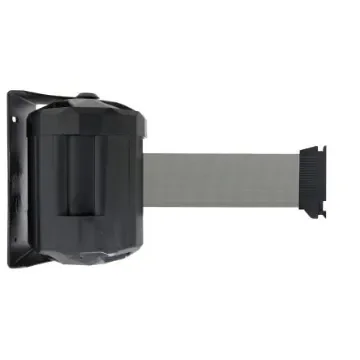 Viso Grey Steel Retractable Barrier, 4m, Grey Tape - RWX40GR product image