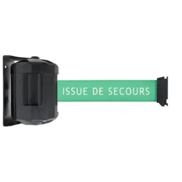 Viso Green Steel Retractable Barrier, 4m, Green Tape - RWX40SECOURS product image