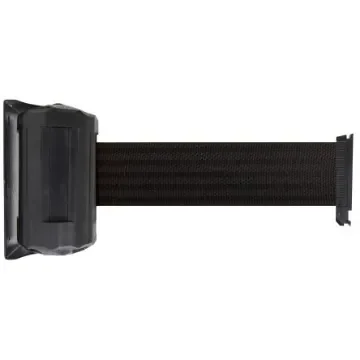 Viso Black Steel Retractable Barrier, 4m, Black Tape - RWX410BK product image