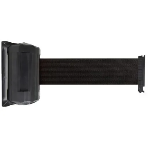 Viso Black Steel Retractable Barrier, 4m, Black Tape - RWX410BK product image