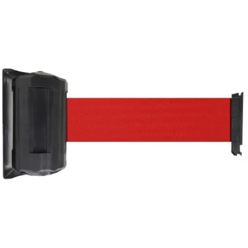 Viso Red Steel Retractable Barrier, 4m, Red Tape - RWX410RE product image