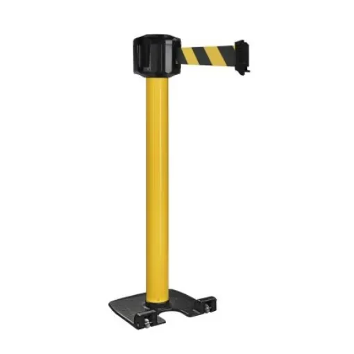Viso Yellow Aluminium Retractable Barrier, 10m, Black, Yellow Tape - RXLO1050JANJ product image