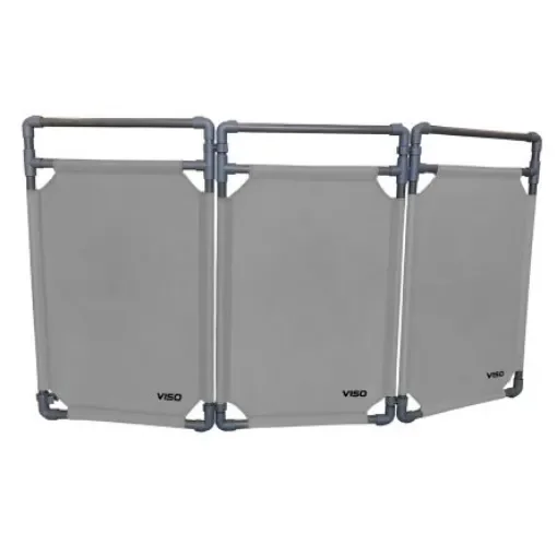 Viso Grey PVC Folding Barrier - TRAVO100GR product image
