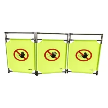 Viso Yellow/Black Stainless Steel Folding Barrier - TRAVO128INT product image