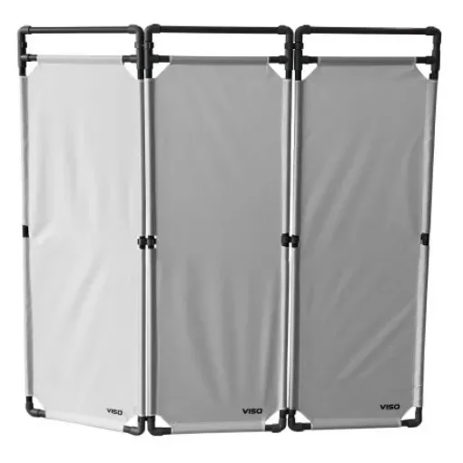 Viso Grey PVC Folding Barrier - TRAVO180GR product image