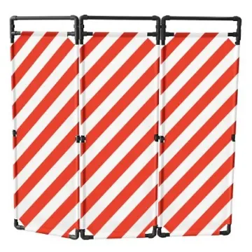 Viso Red & White PVC Folding Barrier - TRAVO180RB product image
