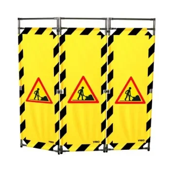 Viso Black & Yellow Stainless Steel Folding Barrier - TRAVO228CHAN product image