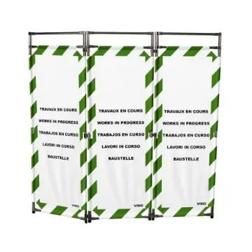 Viso Green/White Stainless Steel Folding Barrier - TRAVO228JARD product image