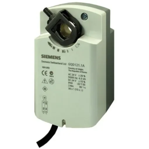 Siemens Open/Close Damper Actuator, 2Nm, 24 V ac/dc - BPZ:GQD121.1A product image