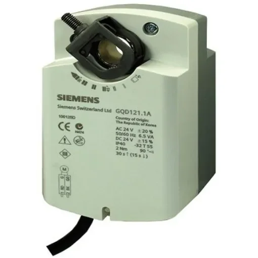 Siemens Open/Close Damper Actuator, 2Nm, 230 - BPZ:GQD321.1A product image