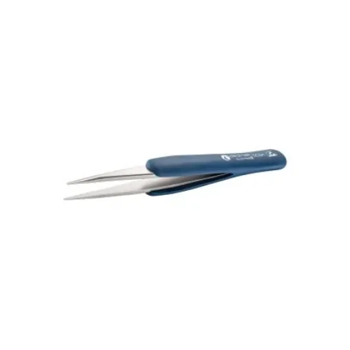 ideal-tek 125 mm, Stainless Steel, Straight, ESD Tweezers - 00.SA.DR.0 product image