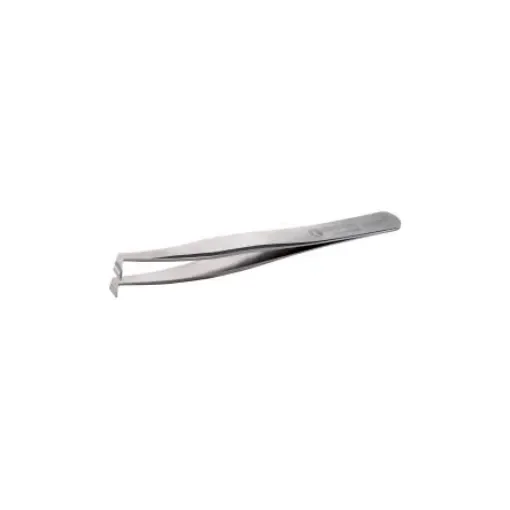 ideal-tek 115 mm, Carbon Steel, Angle, Tweezers - 14AGW.C.0 product image