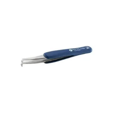 ideal-tek 115 mm, Carbon Steel, Angle, ESD Tweezers - 14AGW.C.DR.0 product image