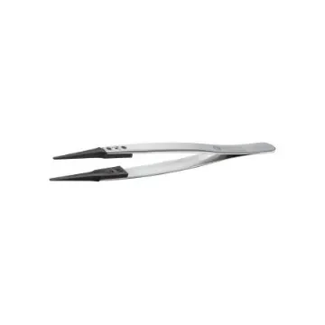 ideal-tek 130 mm, Stainless Steel, Straight, ESD Tweezers - 242SVR.SA.1 product image