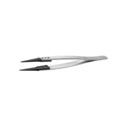 ideal-tek 130 mm, Stainless Steel, Straight, ESD Tweezers - 242SVR.SA.1 product image
