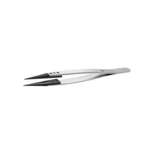 ideal-tek 130 mm, Stainless Steel, Straight, ESD Tweezers - 259SVR.SA.1 product image