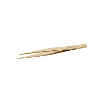 ideal-tek 130 mm, Brass, Straight, Tweezers - 27C.BR.0 product image
