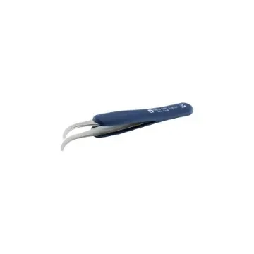 ideal-tek 125 mm, Stainless Steel, Curved, ESD Tweezers - 2AB.SA.DR.0 product image
