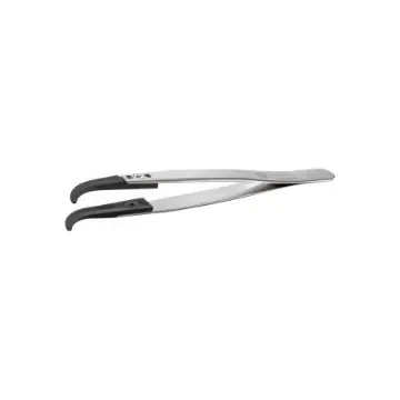 ideal-tek 130 mm, Stainless Steel, Curved, ESD Tweezers - 2ABSVR.SA.1 product image