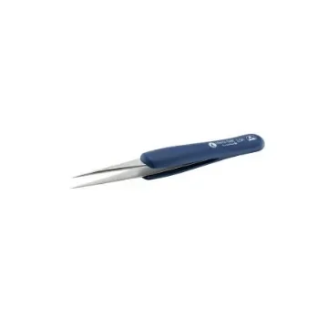 ideal-tek 125 mm, Stainless Steel, Straight, ESD Tweezers - 3.SA.DR.0 product image
