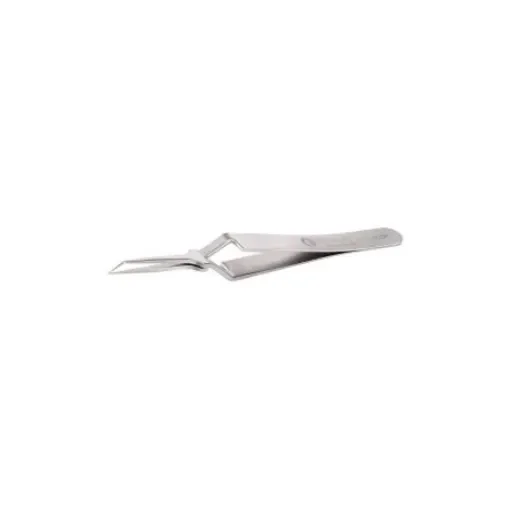 ideal-tek 105 mm, Stainless Steel, Bent, Tweezers - 5TTHX.SA.0 product image