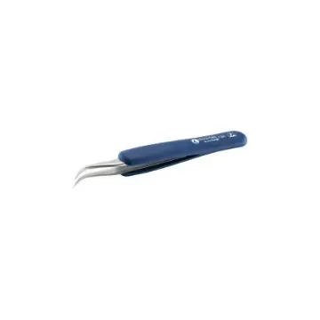 ideal-tek 120 mm, Stainless Steel, Curved, ESD Tweezers - 7.SA.DR.0 product image