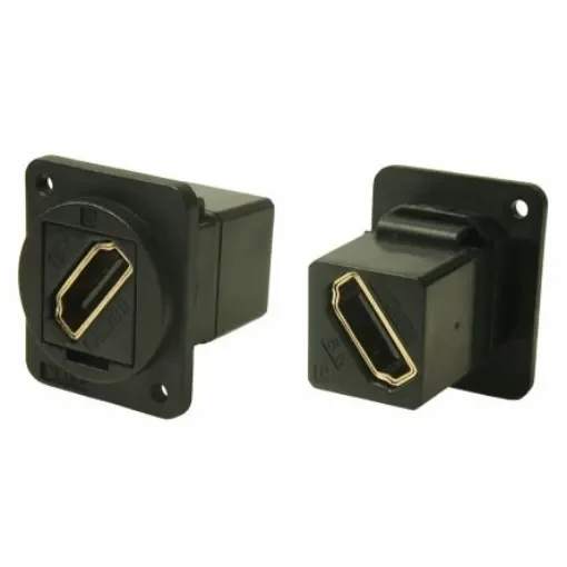 RS PRO 31 x 31 x 26 mm 2 Way Female to Female HDMI Connector 40 V ac - 282815 product image