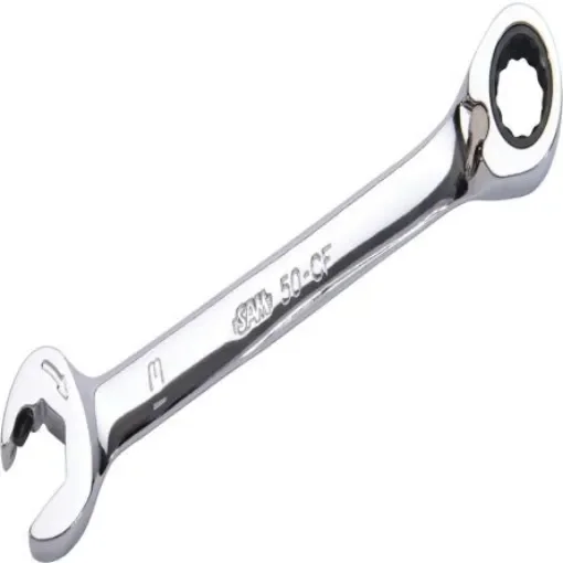 SAM Ratchet Combination Spanner, 236 mm Overall, 18mm Jaw Capacity - 50-CF18 product image