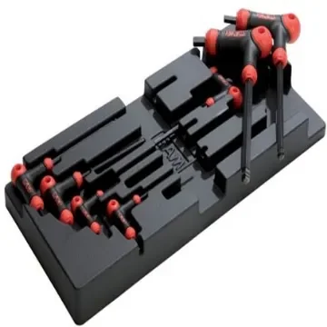 SAM 7 piece T Shape Metric Hex Key, 3 mm, 4 mm, 5 mm, 6 mm, 7 mm, 8 mm, 10 mm - 67-PTJ7M product image
