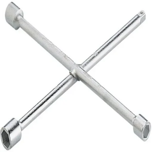 SAM Steel 4-way Cross Wrench, 24 mm, 27 mm, 30 mm Capacity - 76-3L product image
