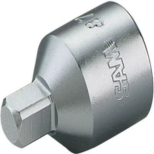 SAM 1/2 in Drive 8mm Standard Socket, Square, 8 mm Overall Length - 871-4 product image