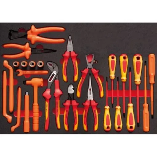 SAM 25 Piece Insulated Tool Box Tool Kit with Modules, VDE Approved - CP-1000V product image
